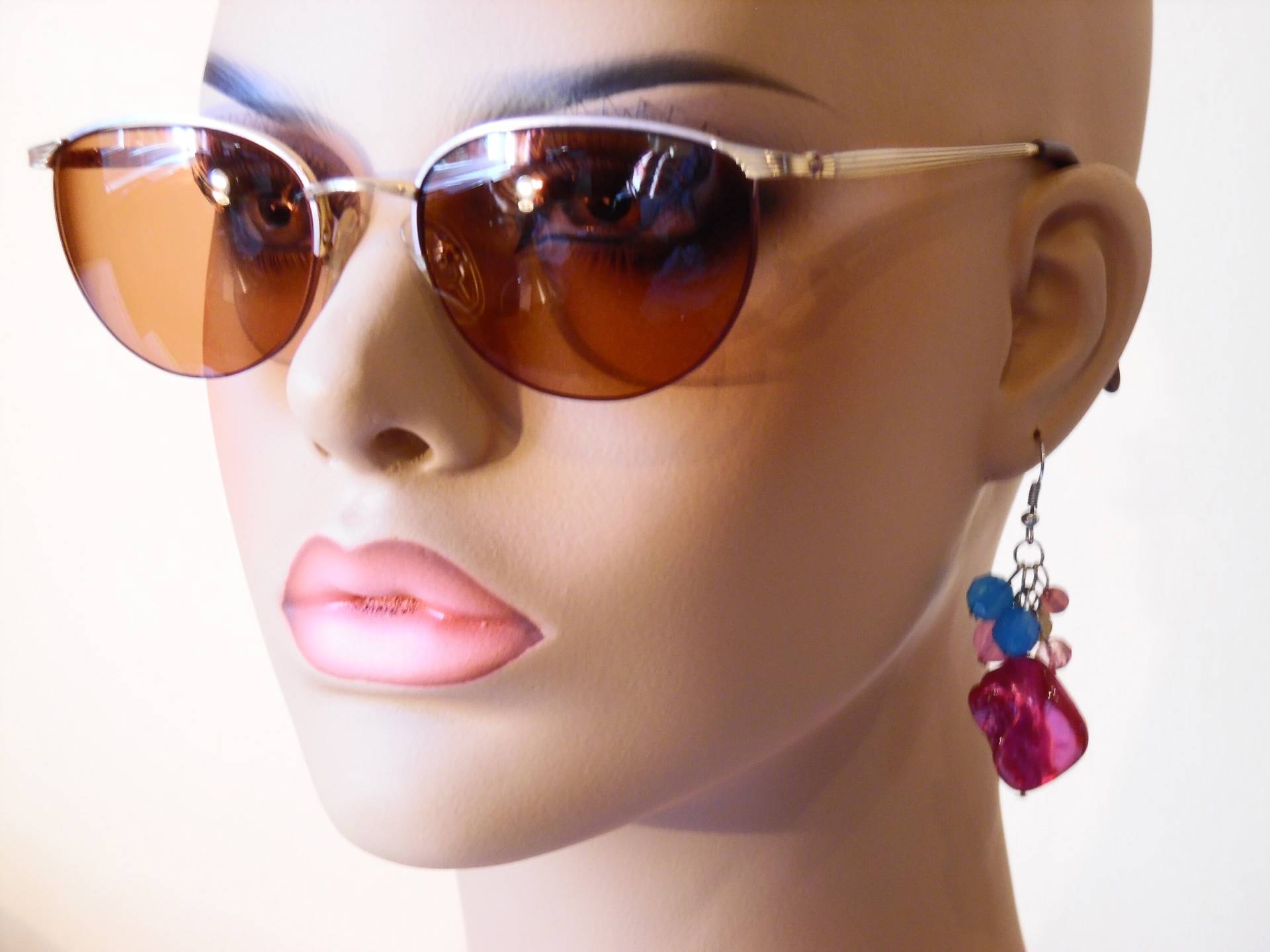 Vintage Womens Charmant Titanium Ch8204 Nickel Allergiefreie Brillen Gebraucht Rahmen Made in Japan von LisaVintageRare