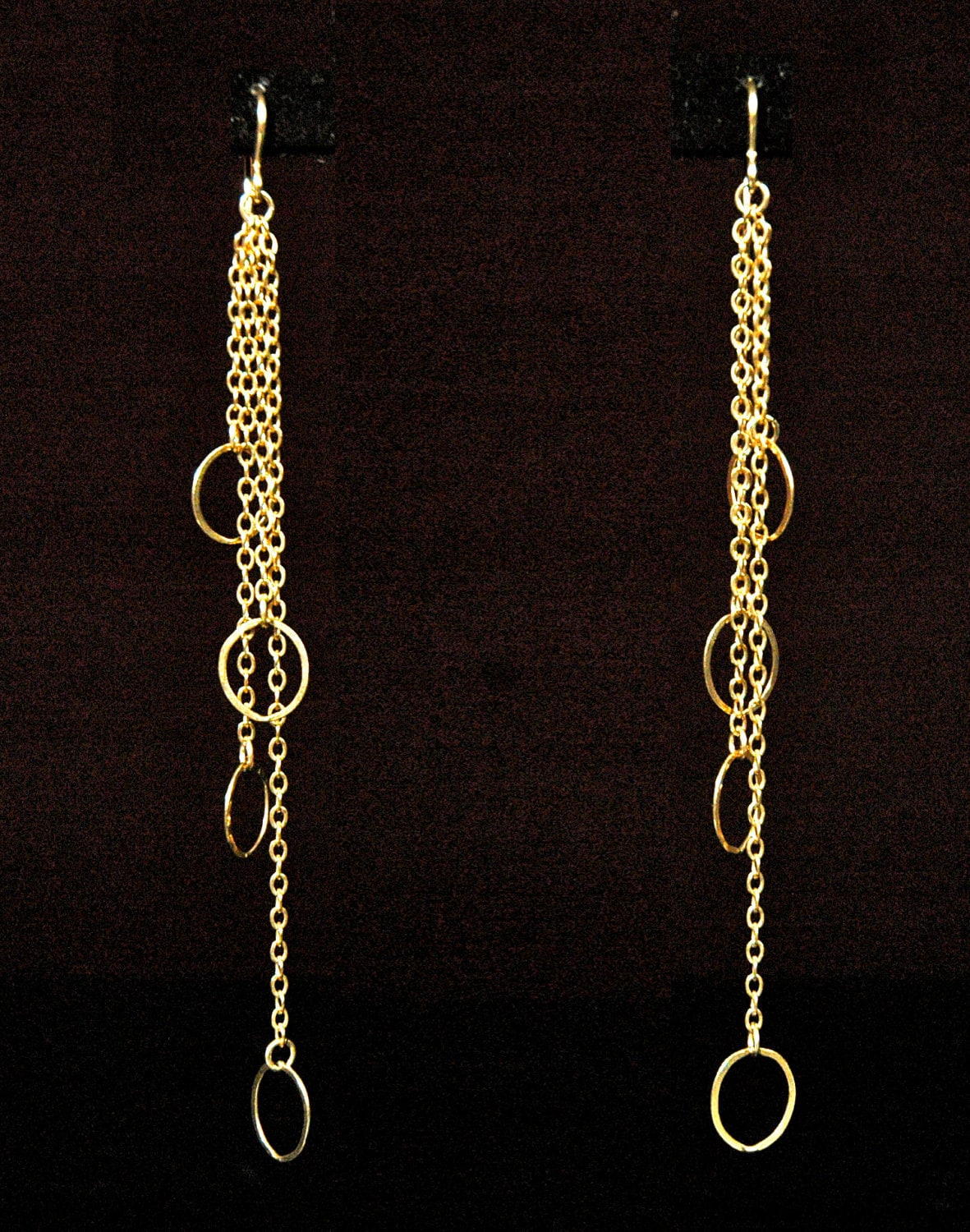 14K Gold Filled Oder Sterling Silber Tropfen Ketten Ohrringe 14K Gold Filled Oder Sterling Silber Tropfen Ketten Ohrringe von LisaWJewelry