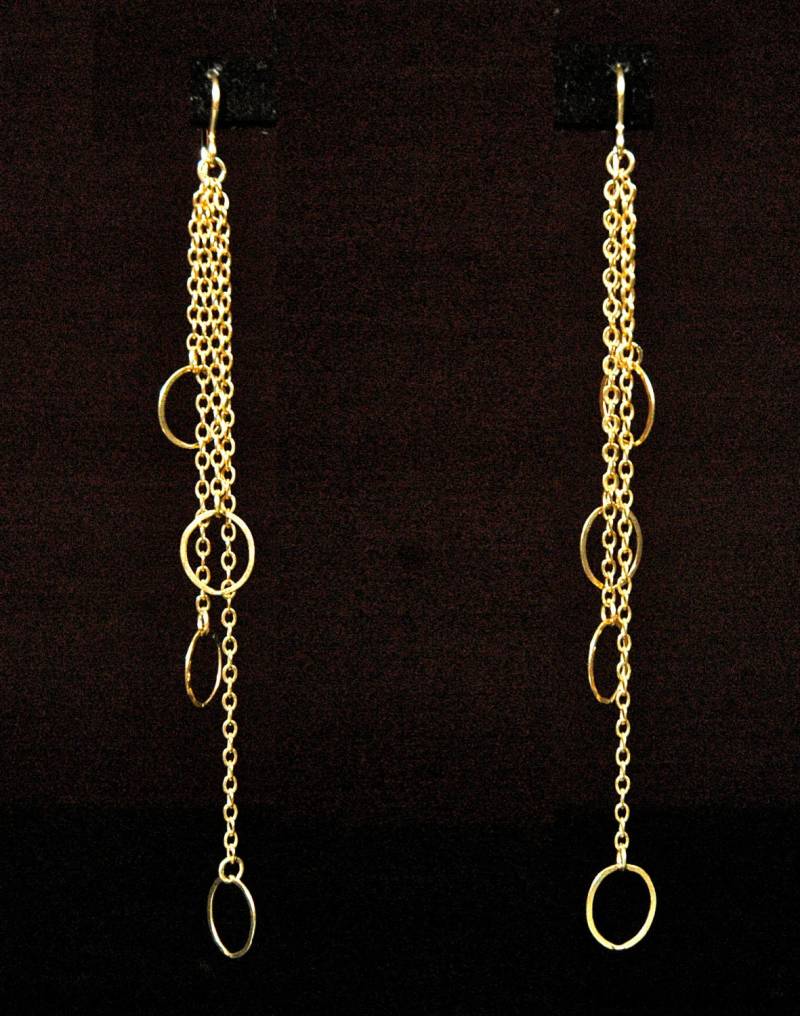14K Gold Filled Oder Sterling Silber Tropfen Ketten Ohrringe von LisaWJewelry