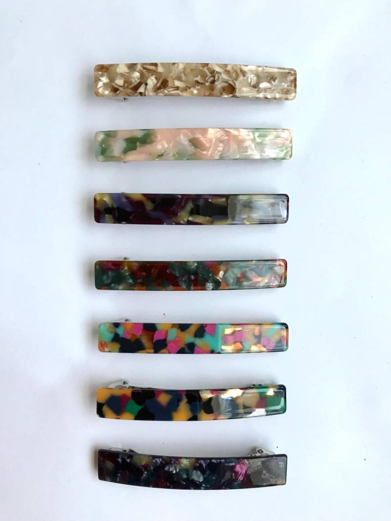 Acetat Haarspange Mittel Für Feines Haar in 10 Farben von LisaandLavender