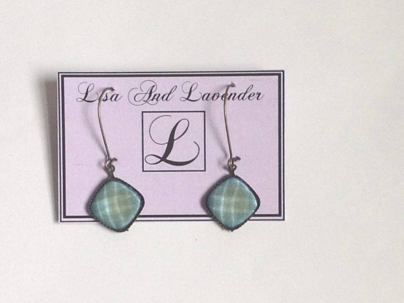 Handgemachte Tropfen/Baumelnde Edelstein-Effekt-Ohrringe von LisaandLavender