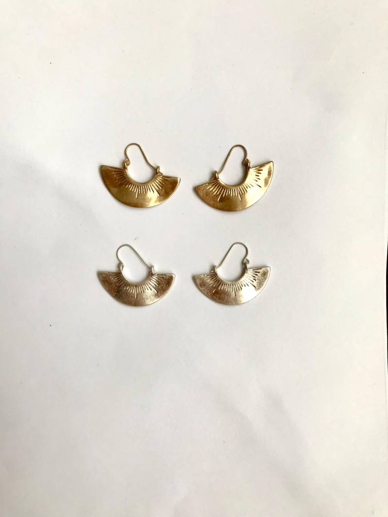 Vergoldete Und Versilberte Ohrringe ~ Idee Zur Hochzeit von LisaandLavender