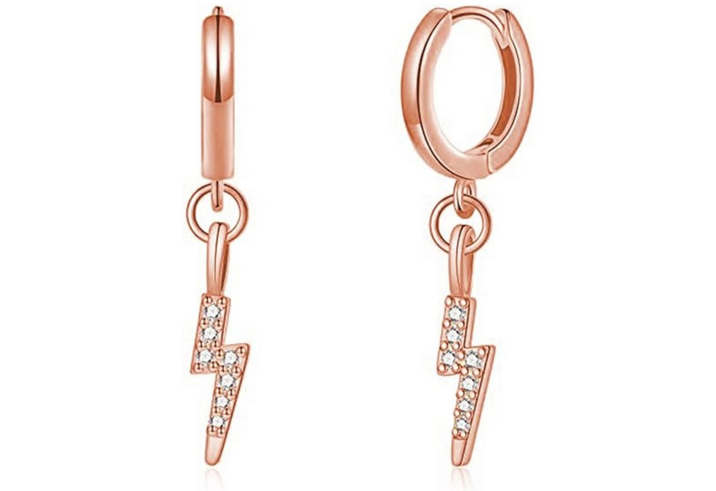 Lisandra Scott Ohrhänger-Set 925 Sterling Silber Creolen Blitz 14K vergoldet I Ohrringe Damen Lisandra Scott Ohrhänger-Set 925 Sterling Silber Creolen Blitz 14K vergoldet I Ohrringe Damen von Lisandra Scott