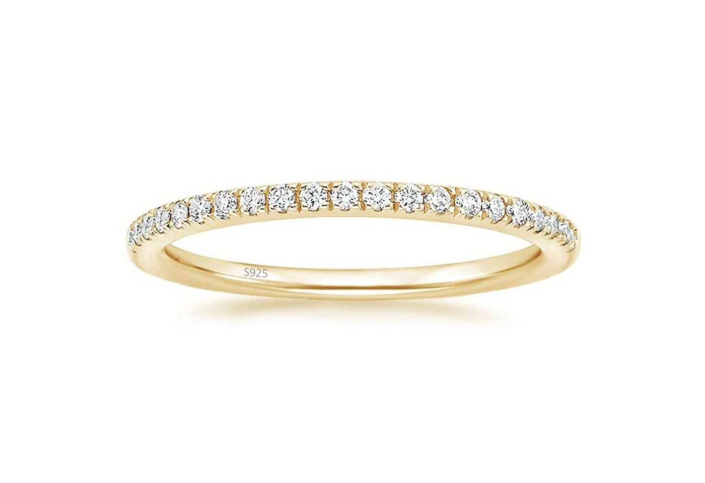 Lisandra Scott Silberring Eternity Ring 925 Sterlingsilber mit Zirkonia Steinen Schmal Damenring von Lisandra Scott