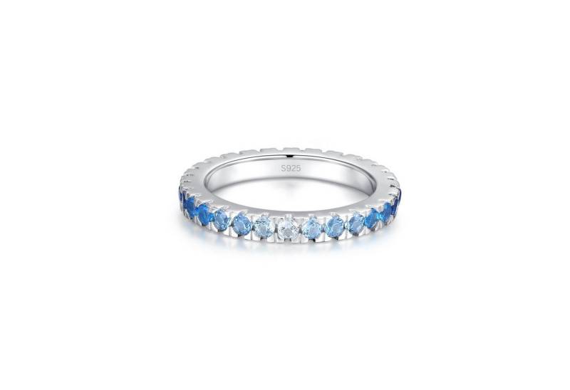 Lisandra Scott Silberring Ring aus 925 Sterling Silber mit Blauen Multicolor Steinen Damen, Ein Ring wie das Meer – Schimmernde Blautöne & langlebiger Glanz von Lisandra Scott