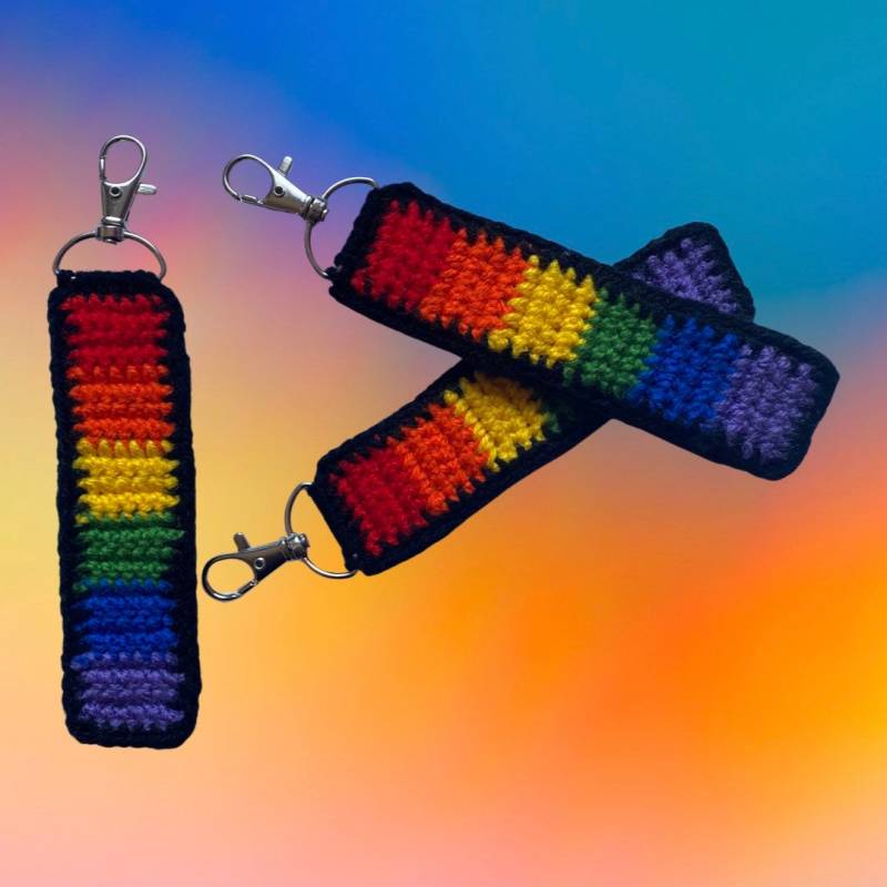 Regenbogen Schlüsselanhänger Pride Schlüsselbund Bunt Gehäkelt Handgemacht Anhänger Regenbogen Schlüsselanhänger Pride Schlüsselbund Bunt Gehäkelt Handgemacht Anhänger von LisasHaekelwerk