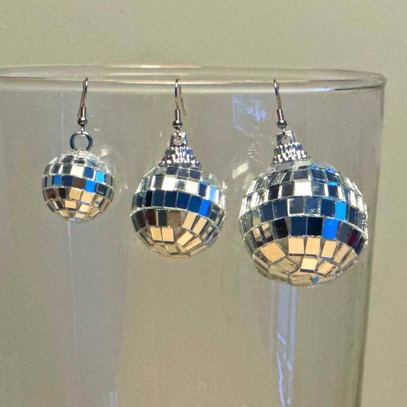 Disco-Kugel Ohrringe Disco-Kugel Ohrringe von LisasJewelleryShop