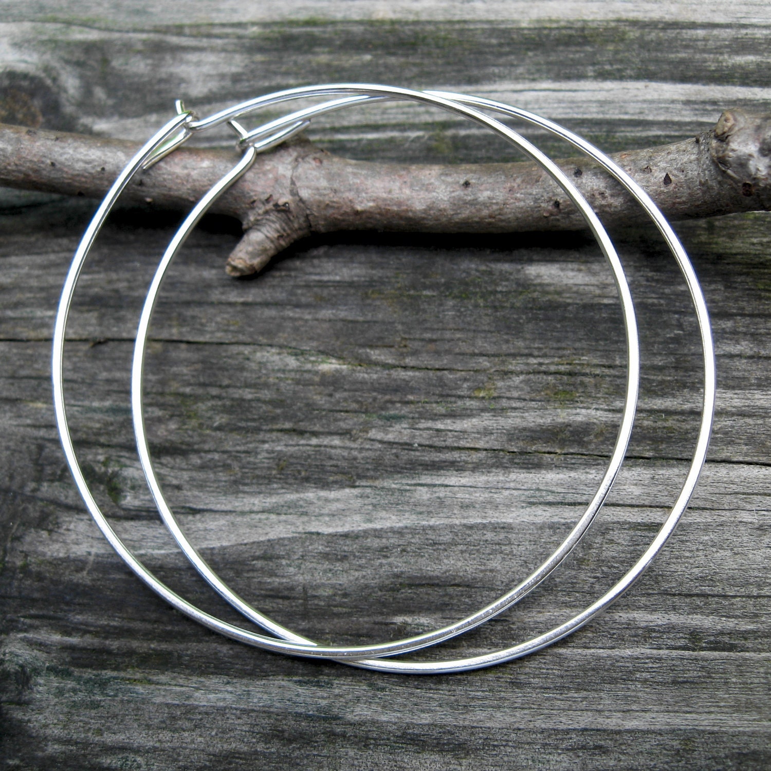 2 "sterling Silber Creolen von LisasLoveliesJewelry