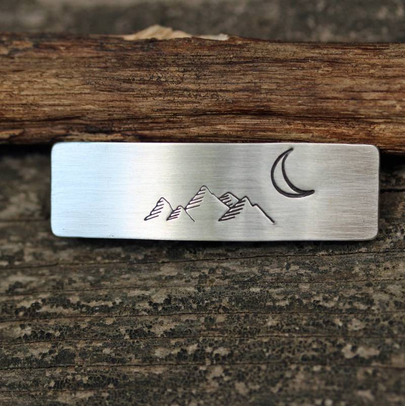 Bergkette Sterlingsilber Haarspange Zierliche Boho Haarspange von LisasLoveliesJewelry