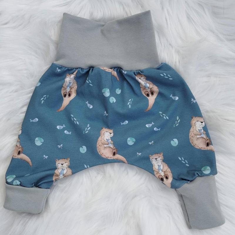 Bio Pumphose, Mitwachshose, Otter, Unisex, Niedliche Hose von LisasLovelyClothing