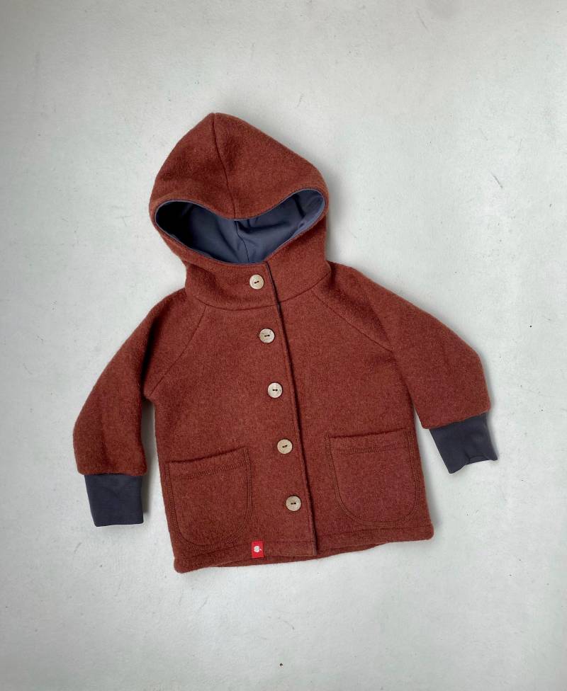 Jacke Aus Walk Für Kinder Kupfer Und Grau von Lisbeth2015