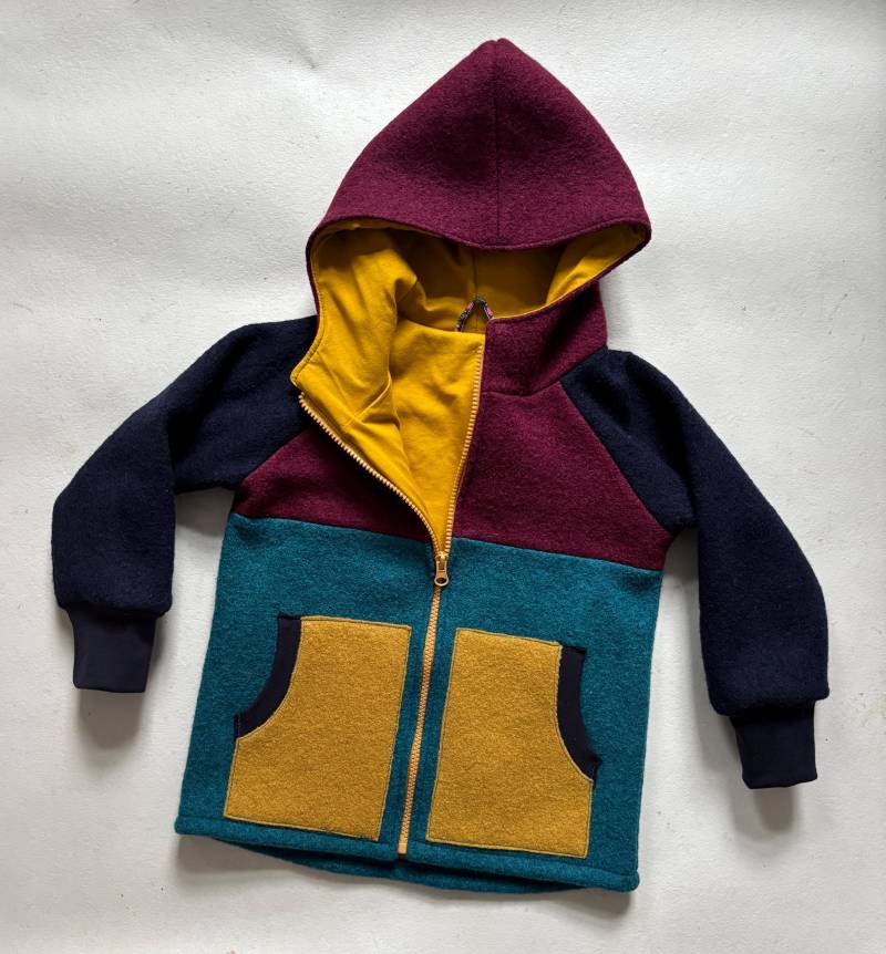 Jacke Aus Walk Für Kinder Mit Reißverschluss Farbenfroh von Lisbeth2015