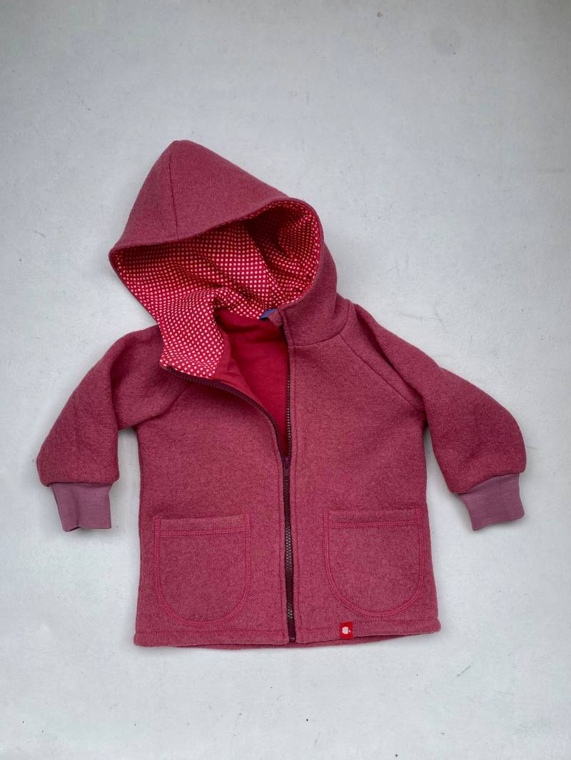 Jacke Aus Walk Für Kinder Mit Reißverschluss Himbeere von Lisbeth2015