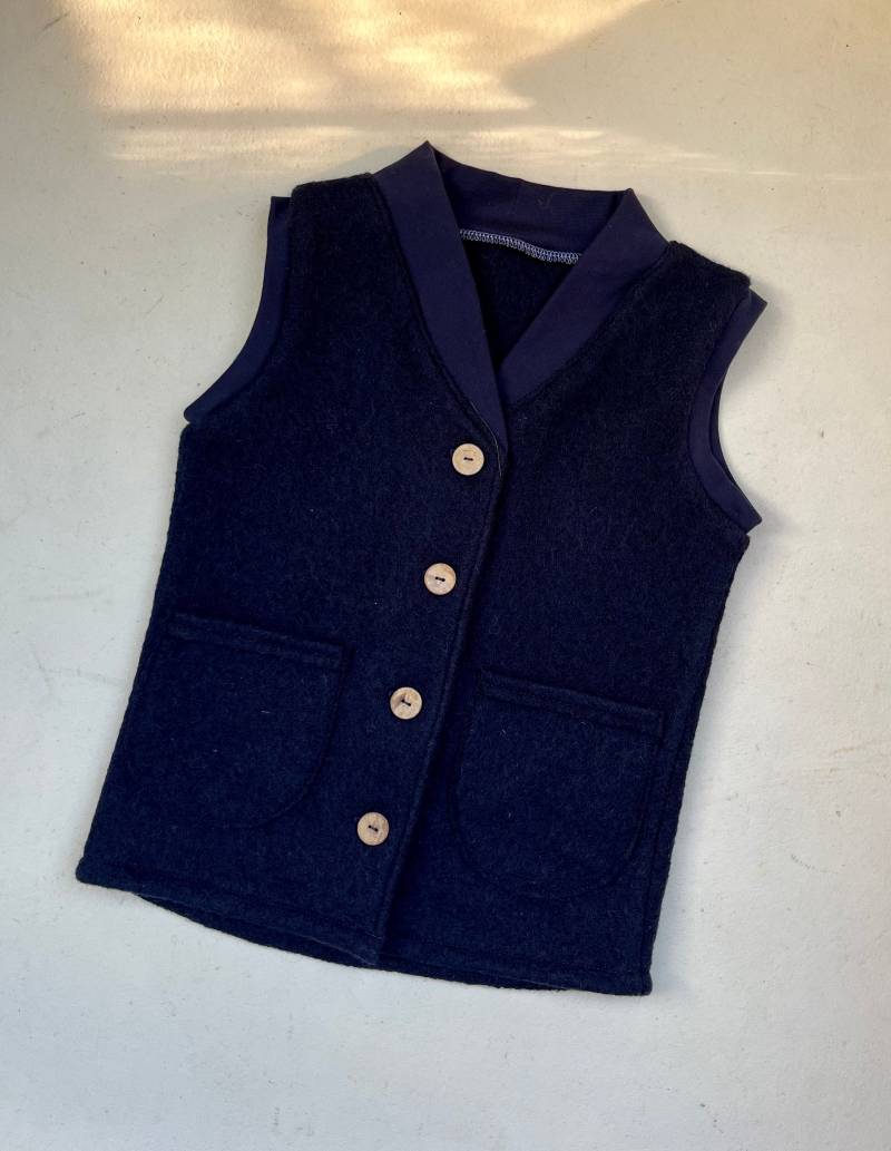 Weste Aus Walk Für Kinder in Dunkelblau von Lisbeth2015