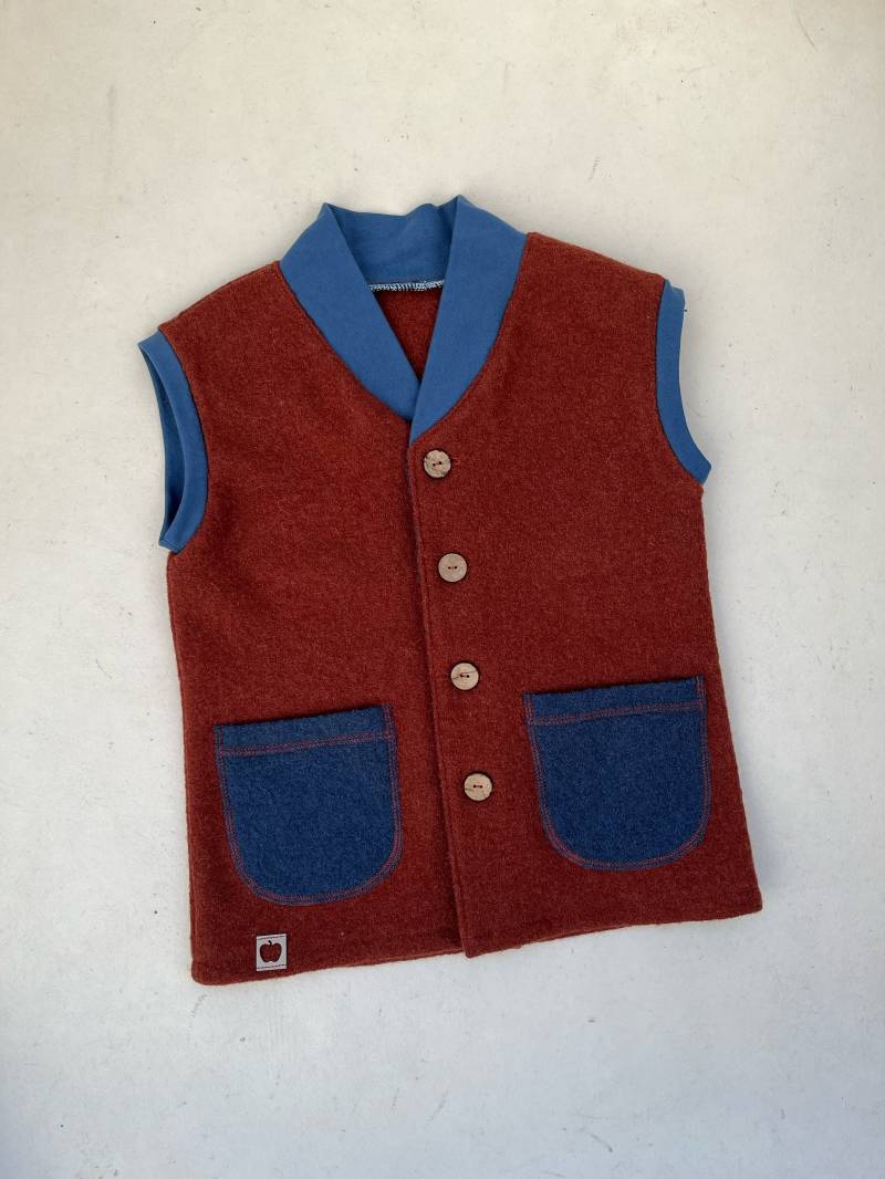 Weste Aus Walk Für Kinder in Kupfer von Lisbeth2015
