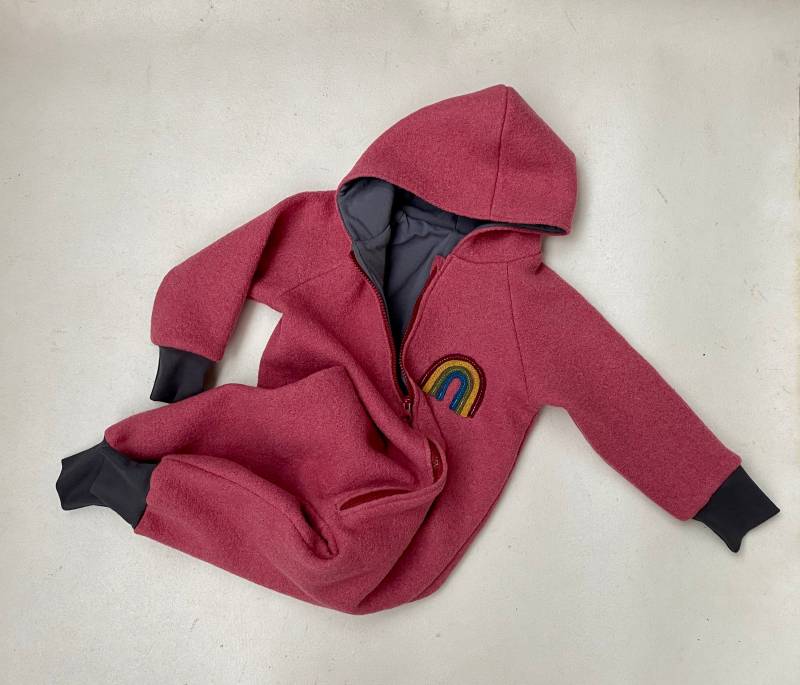 Wollwalk-Overall Für Kinder Regenbogen von Lisbeth2015