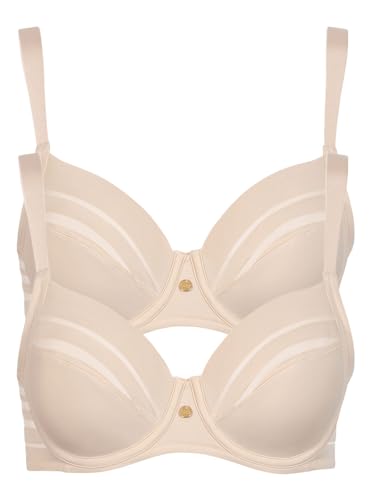 Lisca 2er Pack Bügel BH Alegra 020147 Gr. 80D in Skin von Lisca