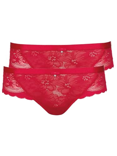 Lisca 2er Pack Damen Slip Evelyn 022193 Gr. 36 in red Lisca 2er Pack Damen Slip Evelyn 022193 Gr. 36 in red von Lisca