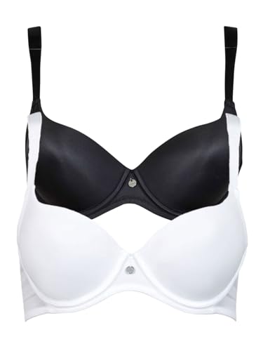 Lisca 2er Pack Schalen BH Alegra 020265 Gr. 95C in Black-White von Lisca