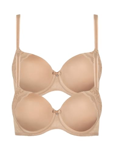 Lisca 2er Pack Schalen BH Evelyn 020228 Gr. 90C in Sweet Almond von Lisca