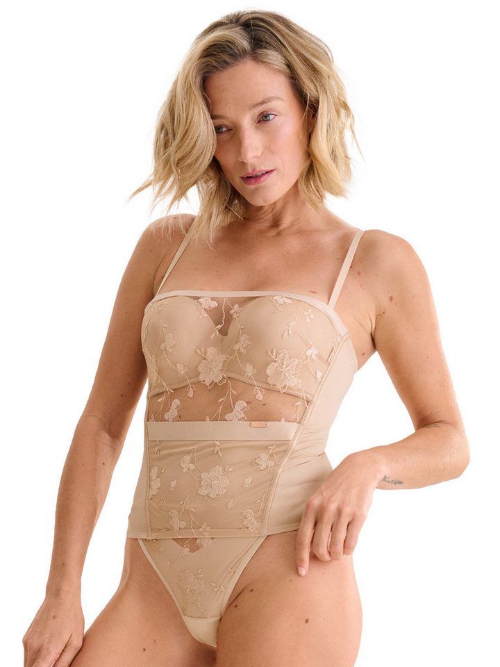 Lisca BH-Hemd Schalen BH Hemdchen Passion (Stück, 1-tlg) Schalen Cups, Polyamid, Floral, feminin von Lisca