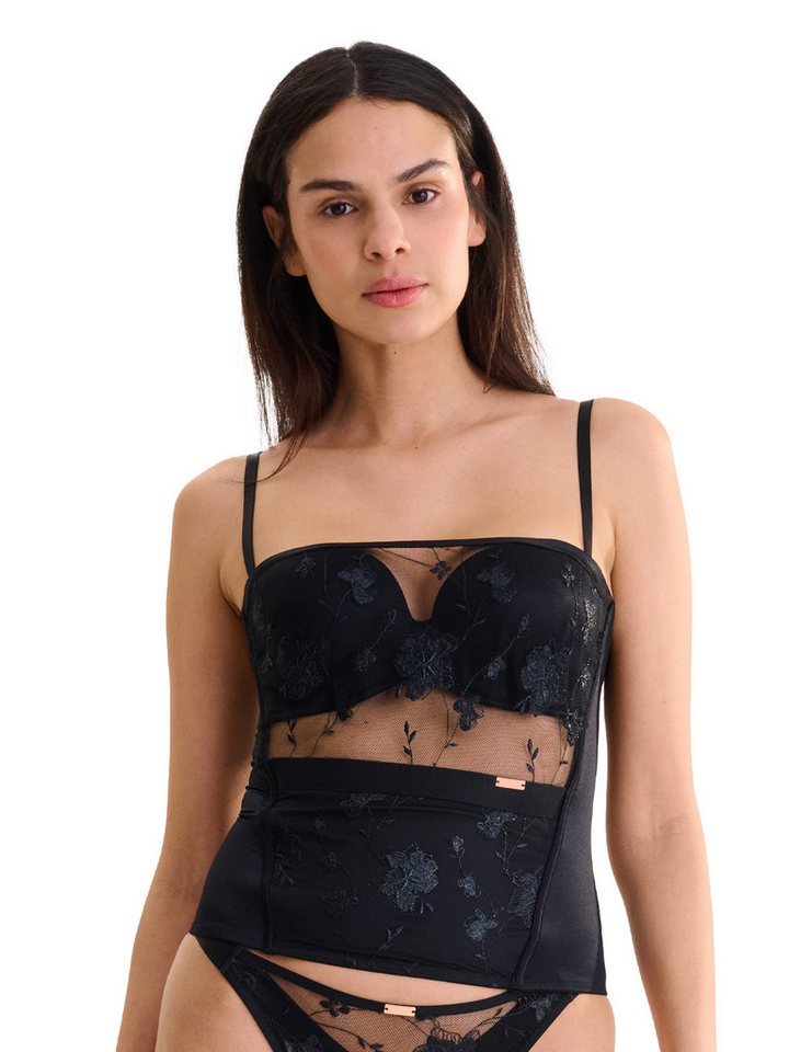 Lisca BH-Hemd Schalen BH Hemdchen Passion (Stück, 1-tlg) Schalen Cups, Polyamid, Floral, feminin von Lisca