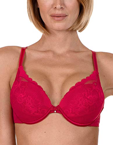 Lisca Push-Up-BH Größe 80B, Farbe Rot von Lisca