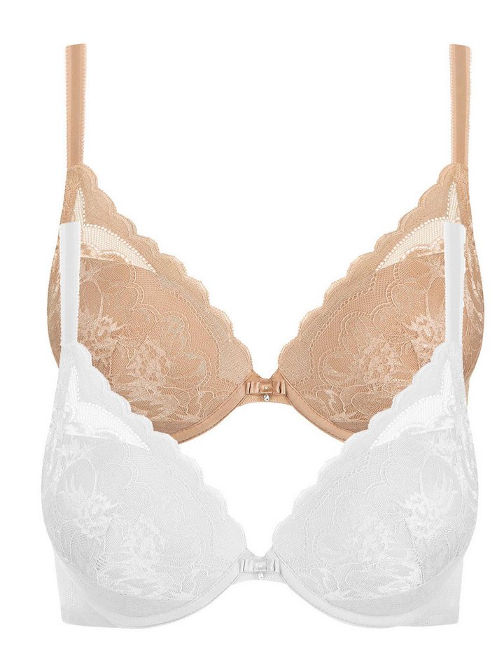 Lisca Push-up-BH 2er Pack Push up BH Evelyn (Spar-Set, 2-tlg) Push up Effekt von Lisca