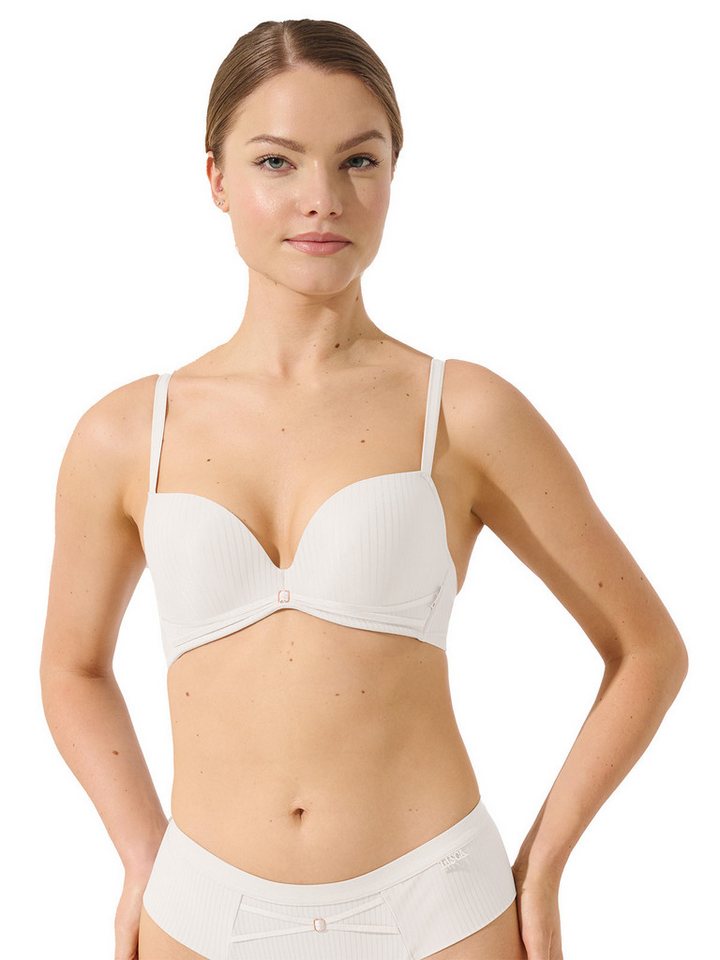 Lisca Push-up-BH Push up BH Laura (Stück, 1-tlg) Schalen Cups, Microfaser, Gestreift, Basic von Lisca