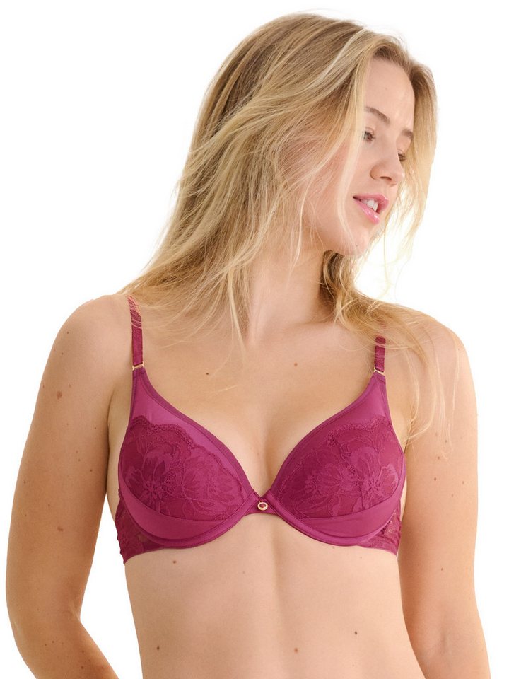 Lisca Push-up-BH Push up BH Robin (Stück, 1-tlg) Push up Effekt, Floral, Tüll von Lisca