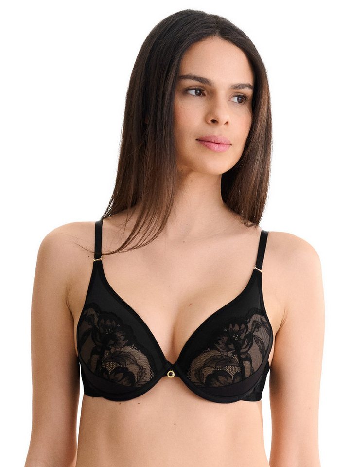 Lisca Push-up-BH Push up BH Robin (Stück, 1-tlg) Push up Effekt, Floral, Tüll von Lisca