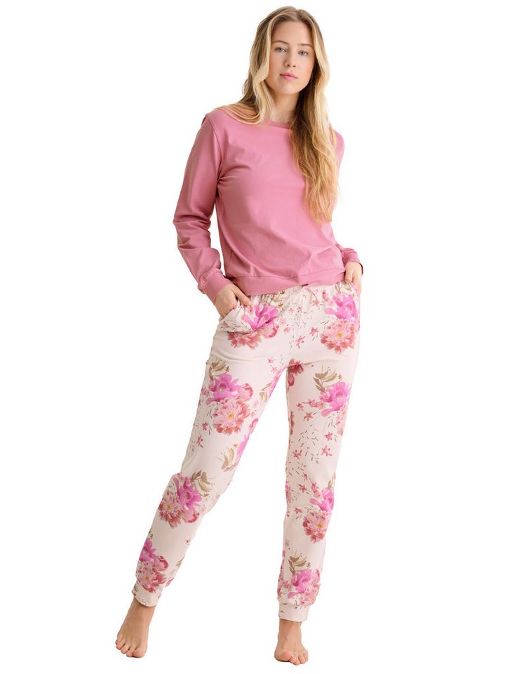 Lisca Pyjama Damen Pyjama Set lang Robin (Stück, 1 tlg) von Lisca