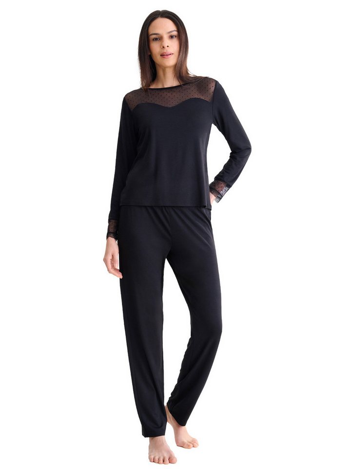 Lisca Pyjama Damen Pyjama Set lange Hose, Shirt langarm Roxanne (Stück, 1 tlg) von Lisca