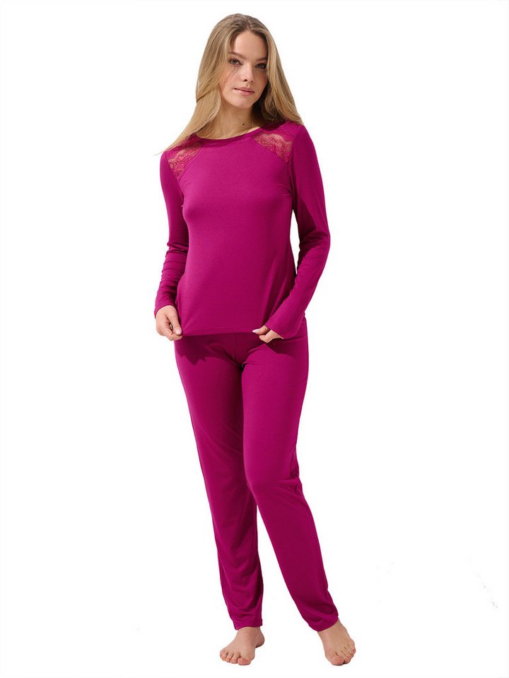 Lisca Pyjama Pyjama langarm Evelyn (Packung, 1 tlg) - von Lisca