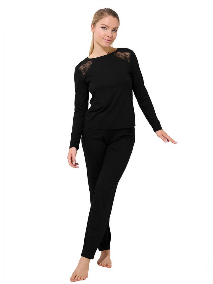 Lisca Pyjama Pyjama langarm Evelyn (Packung, 1 tlg) - von Lisca