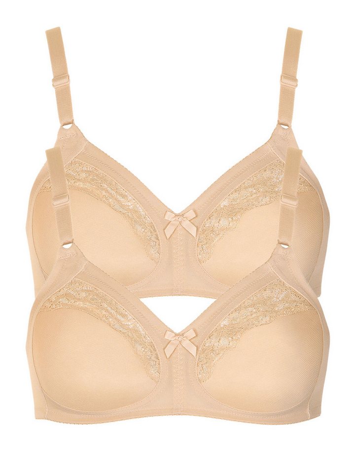 Lisca Set: Bügelloser BH 2er Pack BH ohne Bügel Minca (Spar-Set, 2-tlg) - von Lisca