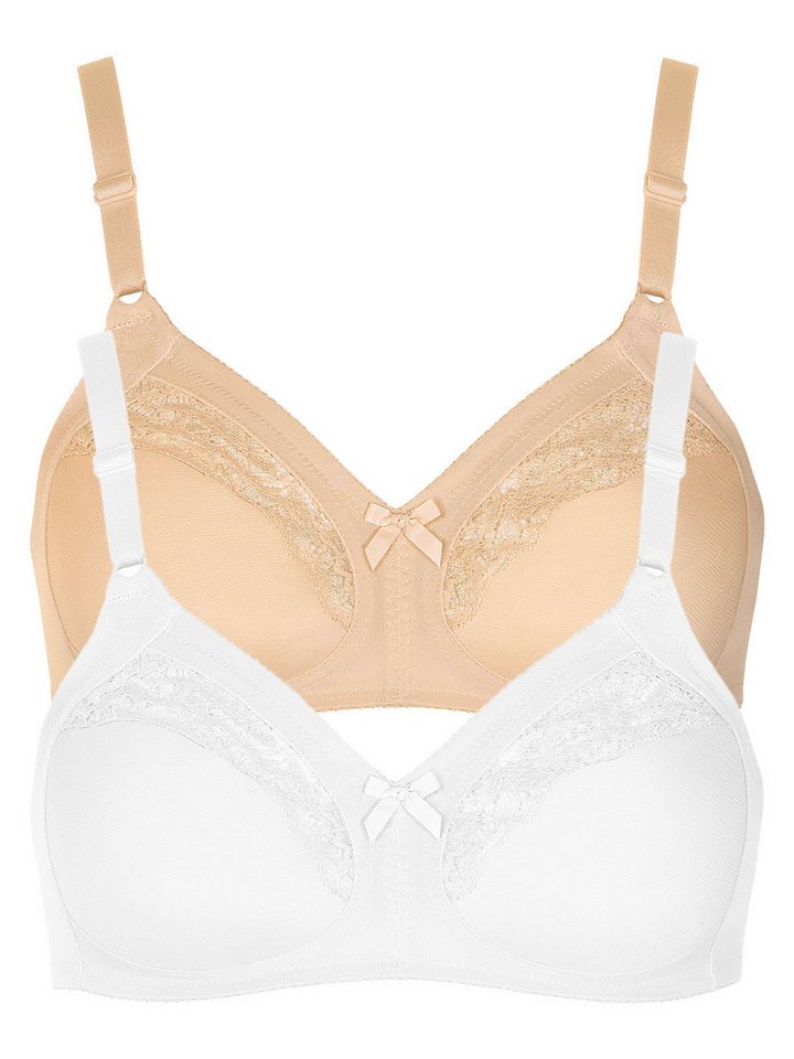 Lisca Set: Bügelloser BH 2er Pack BH ohne Bügel Minca (Spar-Set, 2-tlg) - von Lisca