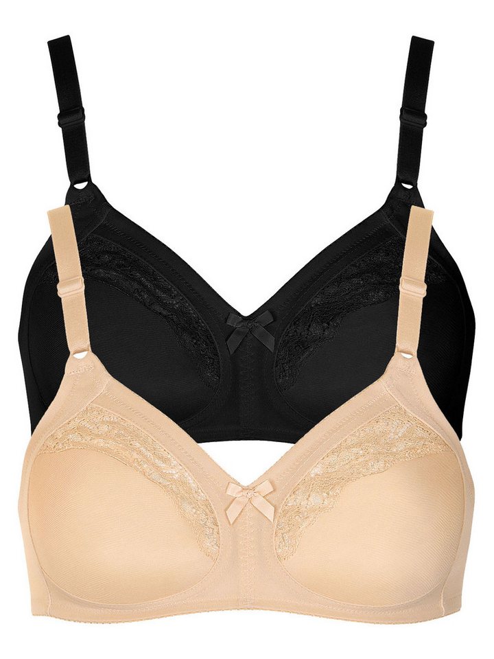 Lisca Set: Bügelloser BH 2er Pack BH ohne Bügel Minca (Spar-Set, 2-tlg) - von Lisca