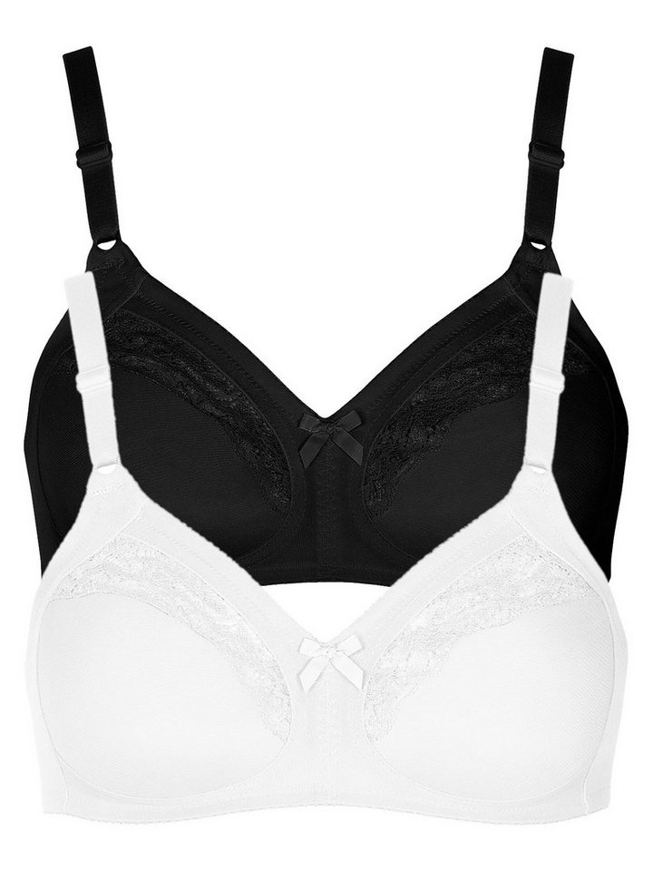 Lisca Set: Bügelloser BH 2er Pack BH ohne Bügel Minca (Spar-Set, 2-tlg) - von Lisca