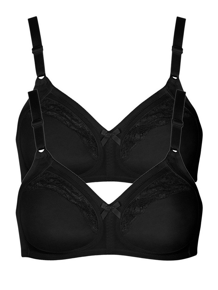 Lisca Set: Bügelloser BH 2er Pack BH ohne Bügel Minca (Spar-Set, 2-tlg) - von Lisca