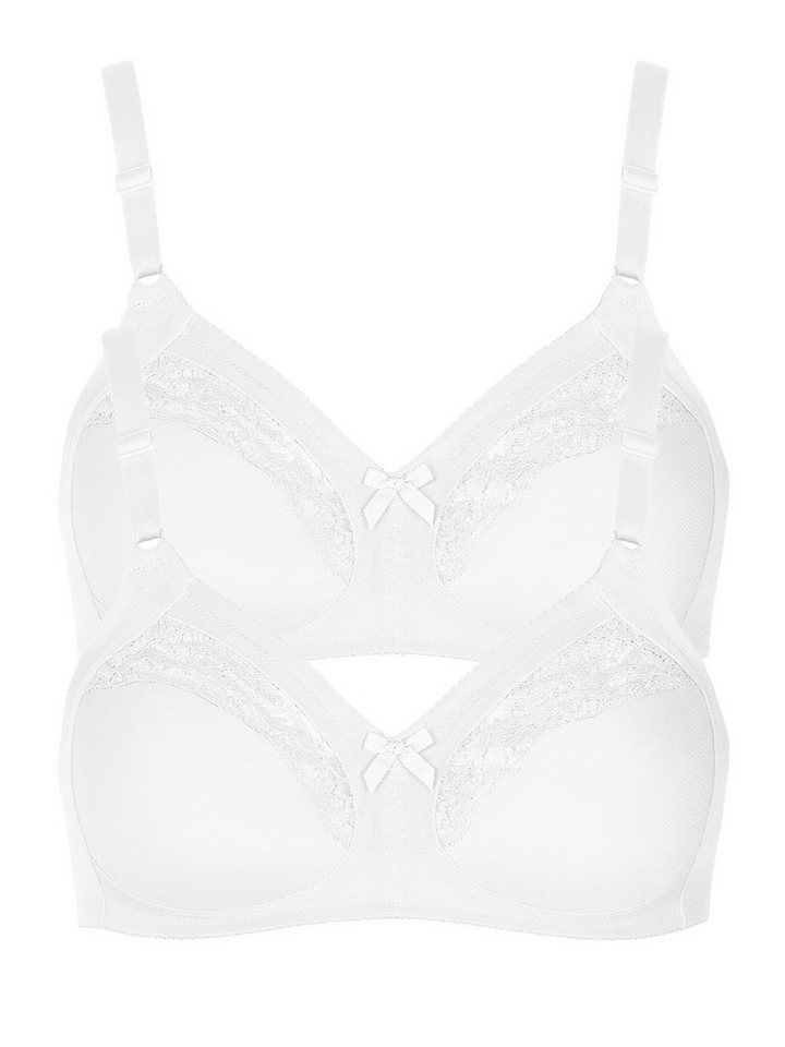 Lisca Set: Bügelloser BH 2er Pack BH ohne Bügel Minca (Spar-Set, 2-tlg) - von Lisca