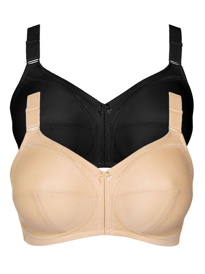 Lisca Schalen-BH 2er Pack BH ohne Bügel Mirelas (Spar-Set, 2-tlg) Unterbrustband von Lisca