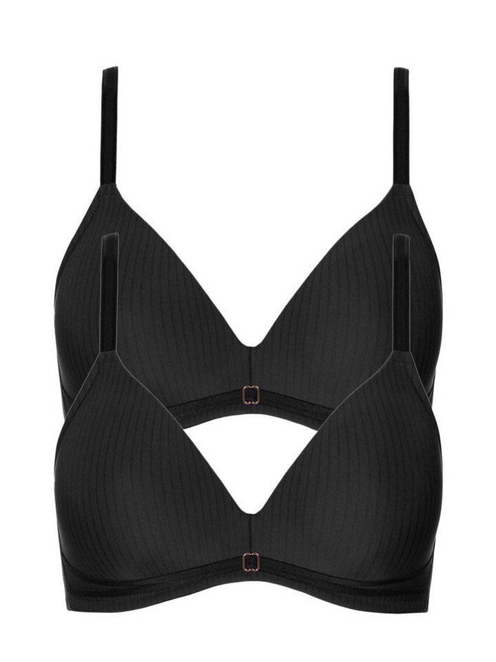 Lisca Schalen-BH 2er Pack Schalen BH ohne Bügel Laura (Spar-Set, 2-tlg) - von Lisca