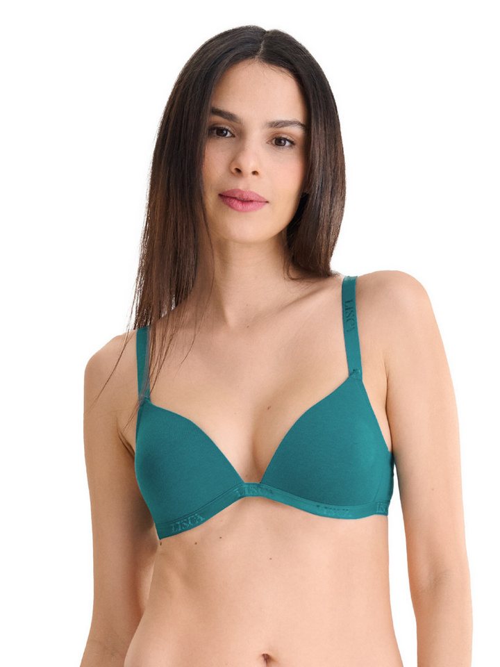 Lisca Schalen-BH Triangel Schalen BH ohne Bügel Fusion (Stück, 1-tlg) Schalen Cups, Uni, Materialmix von Lisca