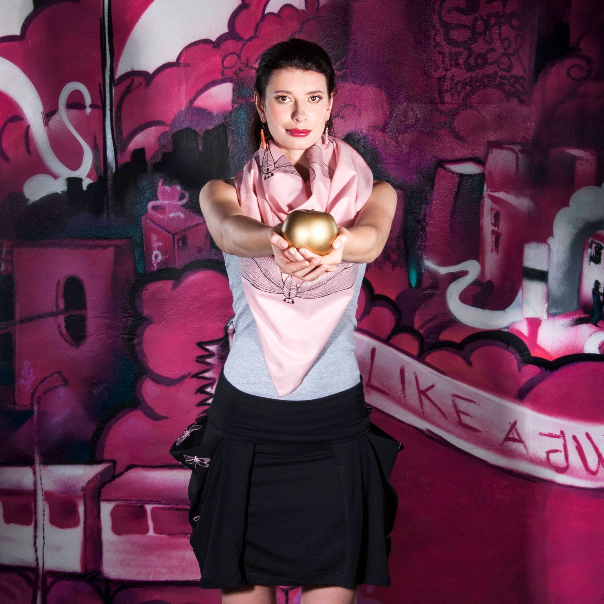 Rosafarbenes Tuch, Halstuch, Schal, Libellen, Siebdruck, Handbedruckt Rosafarbenes Tuch, Halstuch, Schal, Libellen, Siebdruck, Handbedruckt von LiselottiDesign