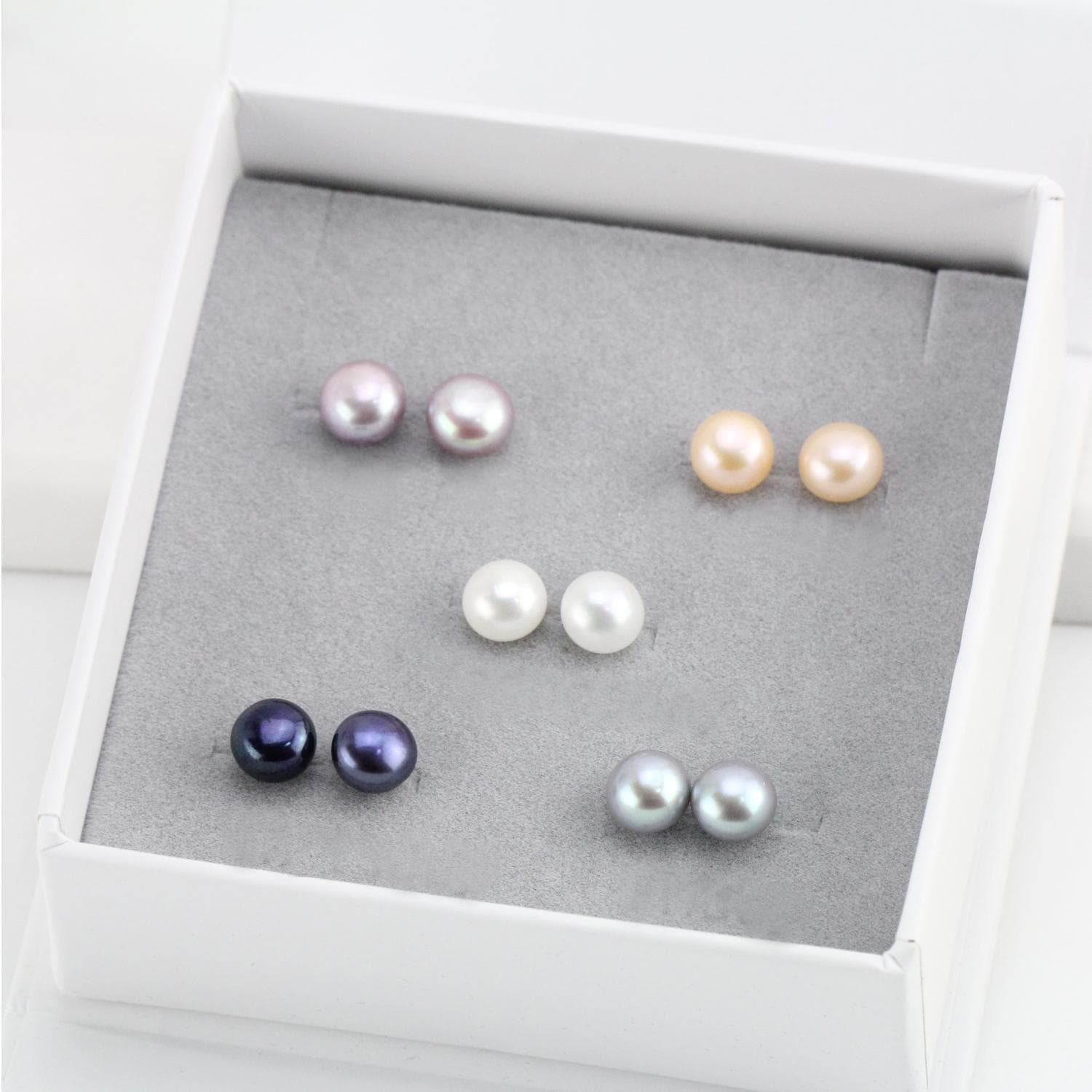 5Paar Süsswasserzuchtperlen Ohrstecker 925 Silber Sterling 5Paar Süsswasserzuchtperlen Ohrstecker 925 Silber Sterling von LishaPearlJewelry