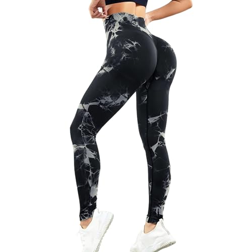 Lishang Sport Leggings Damen High Waist Blickdicht Scrunch Butt Leggings Push Up Booty Sporthose Seamless für Gym Yoga Fitness Sportleggings von Lishang