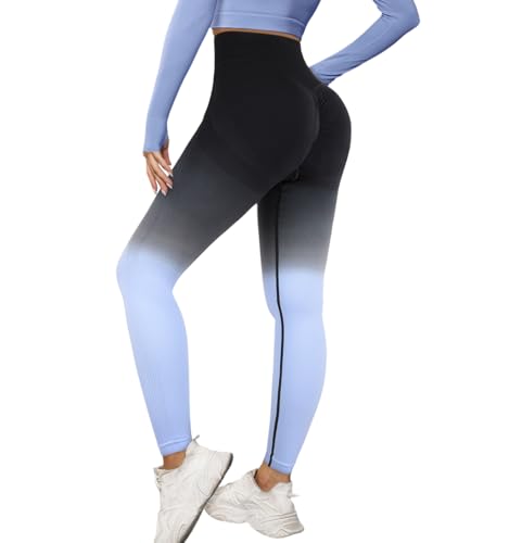 Lishang Sport Leggings Damen High Waist Push Up Blickdicht Leggins Booty Scrunch Butt Seamless Sporthose Sportleggings für Gym Yoga Fitness Hosen von Lishang