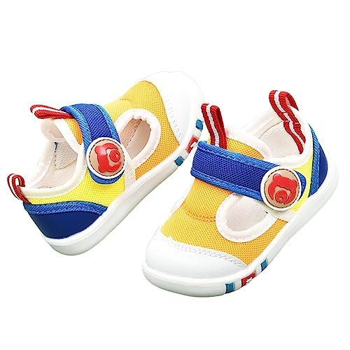 Kinder Leinwand Schuhe Baby Einfarbig Mesh Sport Turnschuhe Kleinkind Barfuß Cartoon Sandalen für Party Kinder von Lishirong