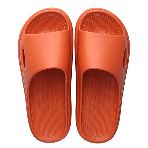 Lishirong Business Schuhe Herren 45 Dicke, rutschfeste Sohlen, Paare, super Badeslip, Herren-Slipper Herren Schuhe 42,5 Campus (Orange, 42-43) von Lishirong